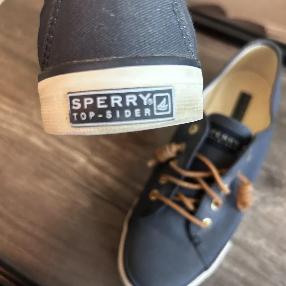 Sperry Top-Sider Shoes‎ Womens Size 8.5 Canvas Lace Up Boat Casual STS90550